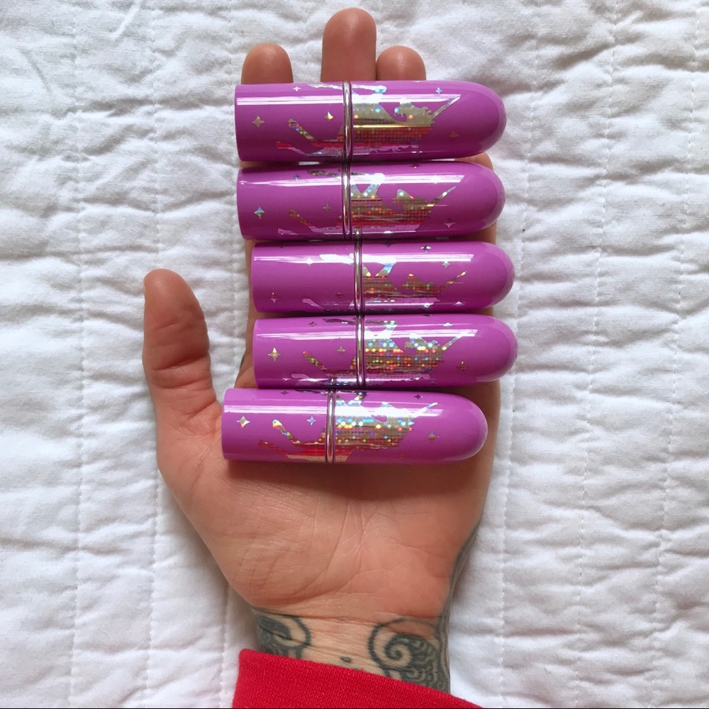 LOT OF 5 Lime Crime Unicorn Lipsticks Barely Used